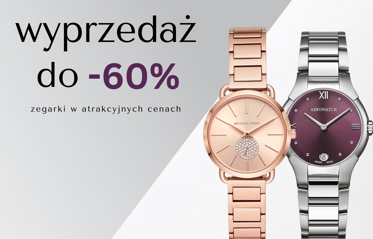 Wyprzedaż zegarków damskich - promocje do -60 procent