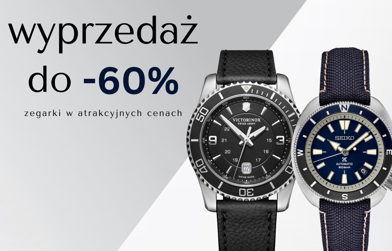 Wyprzedaż zegarków męskich - promocje do 60 procent